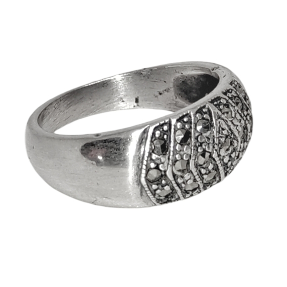 Marcasite Sterling Silver Ring - Picture 5 of 5